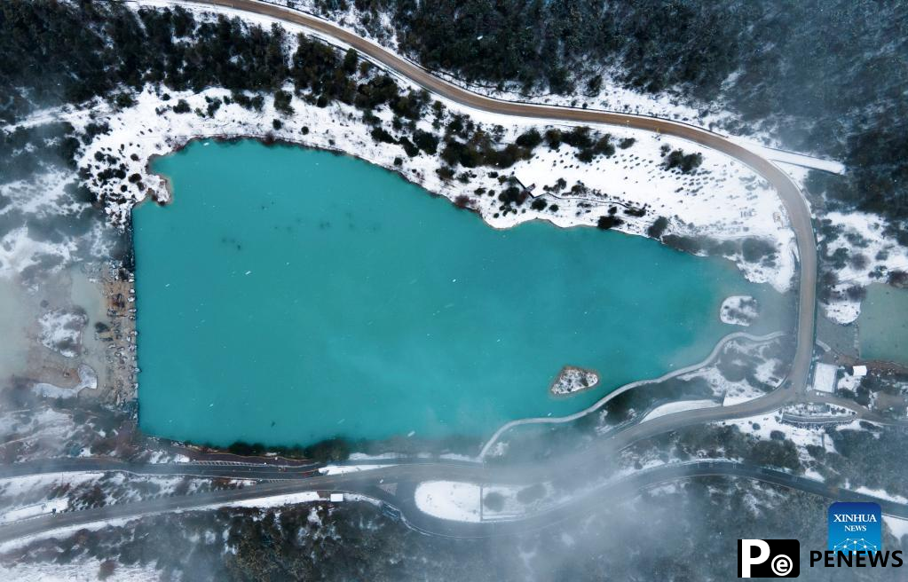 Winter scenery of Lanyue Valley in Lijiang, Yunnan