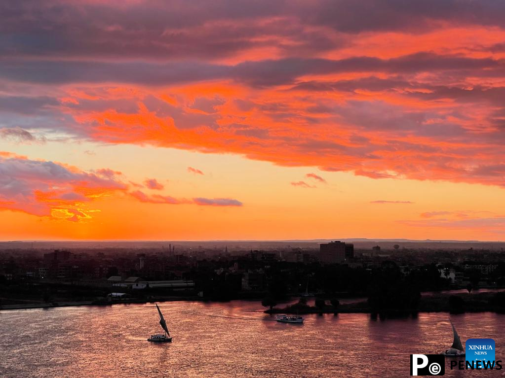 Sunset view in Cairo, Egypt