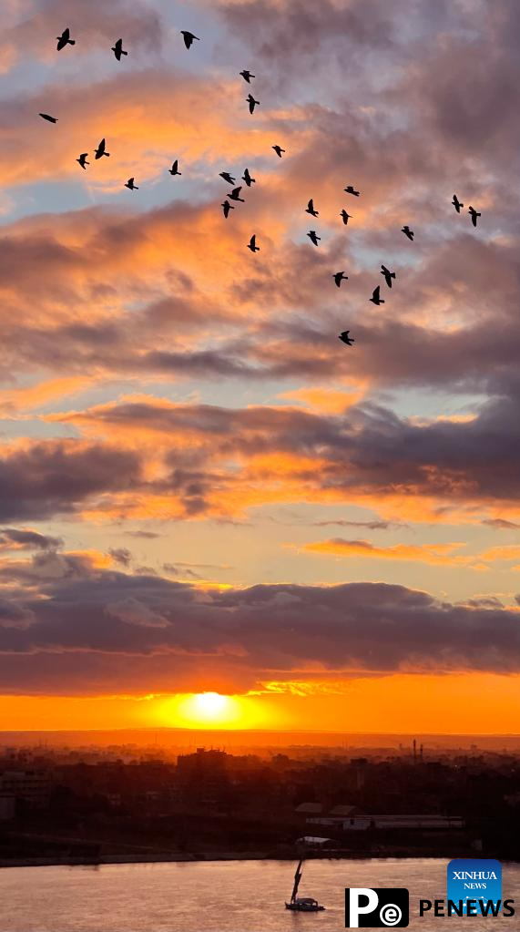 Sunset view in Cairo, Egypt