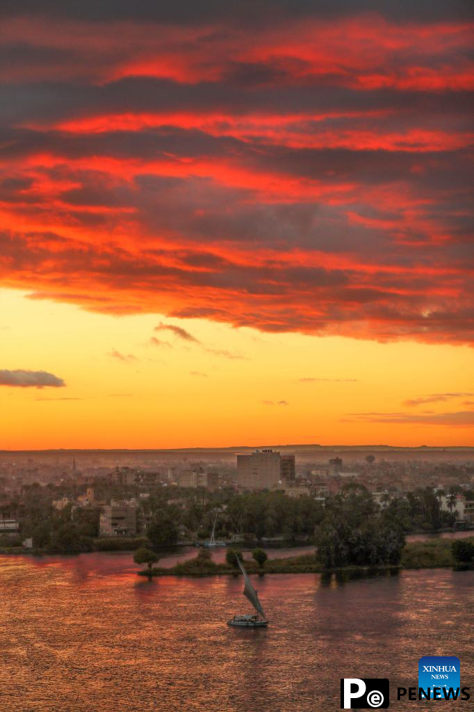 Sunset view in Cairo, Egypt