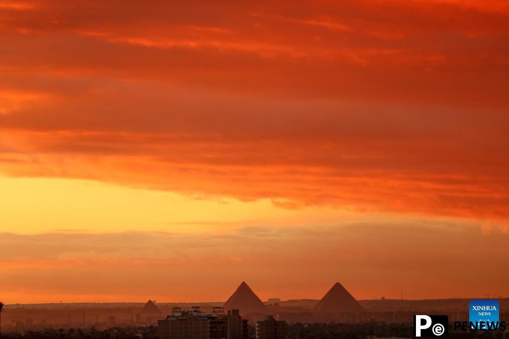 Sunset view in Cairo, Egypt