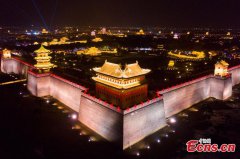 Taiyuan ancient county lights up to celebrate upcoming Chinese New Year