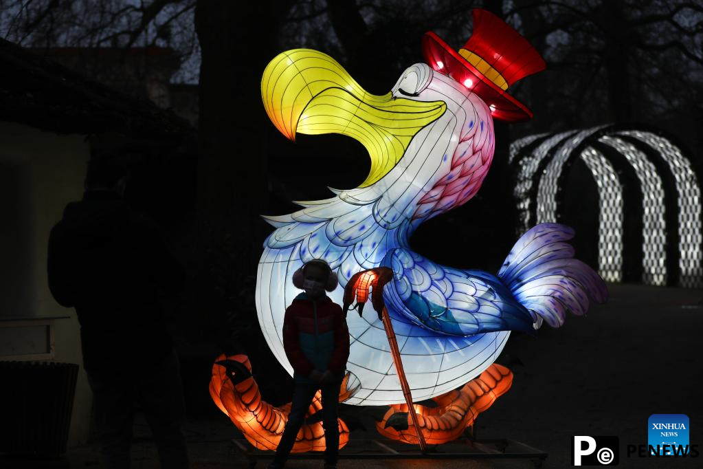 China light festival held in Antwerp, Belgium