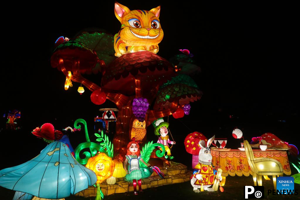 China light festival held in Antwerp, Belgium