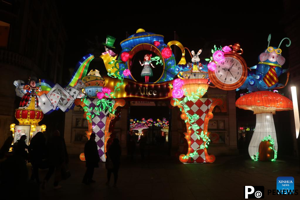 China light festival held in Antwerp, Belgium