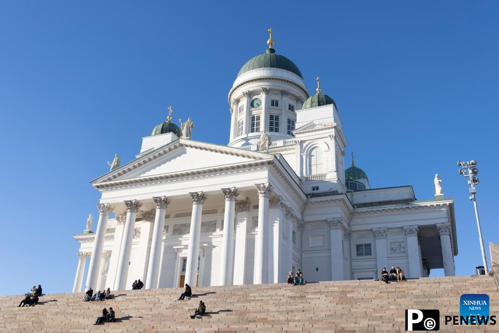 People enjoy leisure time in Helsinki, Finland