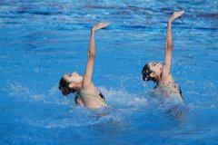 China's Wang Liuyi/Wang Qianyi win women's duet free at FINA worlds