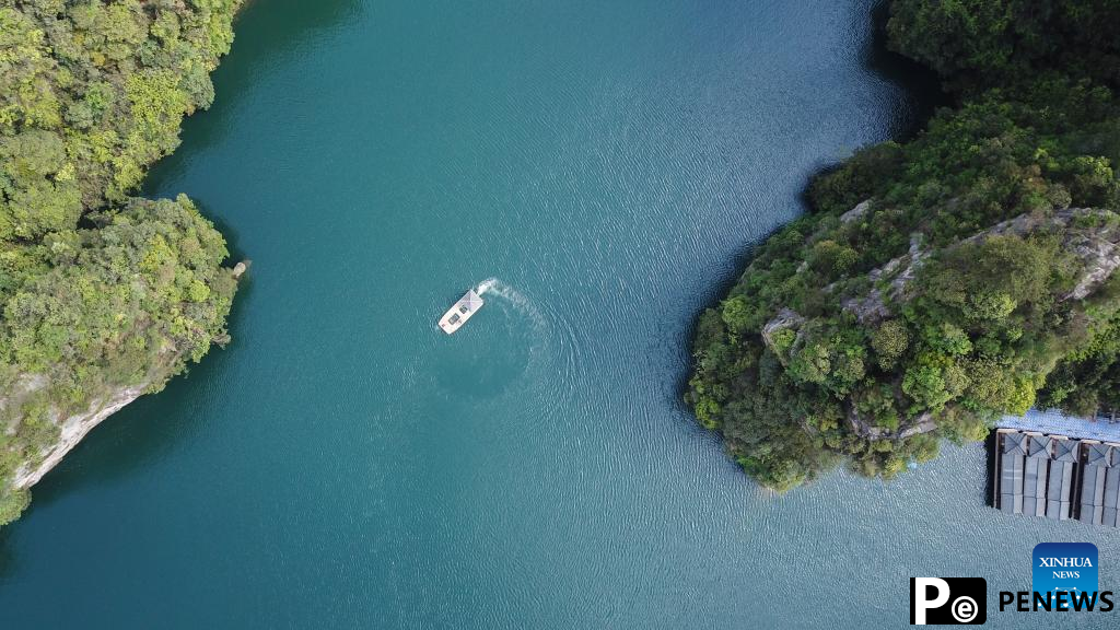 Aerial view of Wulingyuan scenic area in Hunan