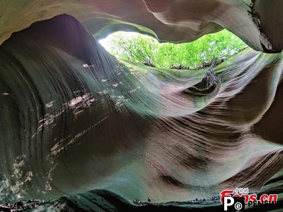 Natural scenery of Yucha Grand Canyon in Shaanxi