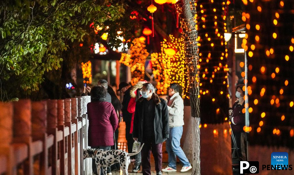 People enjoy Chinese Lunar New Year holiday across China