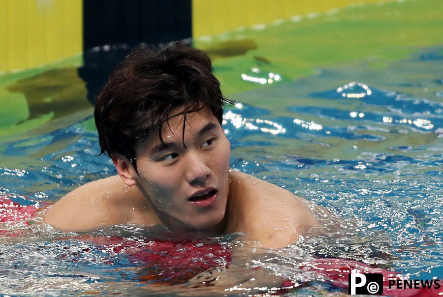 Chinese swimmer Wang Changhao breaks national record twice in one day