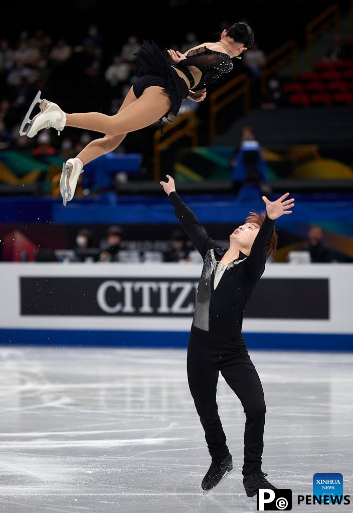 In pics: pairs short program at ISU World Figure Skating Championships