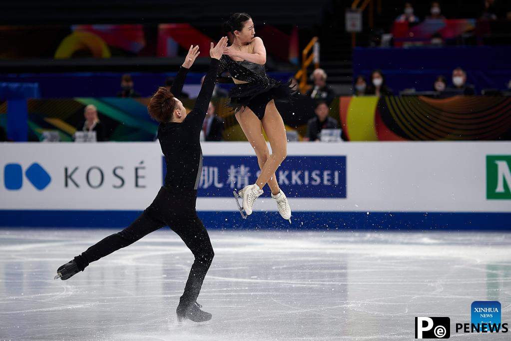 In pics: pairs short program at ISU World Figure Skating Championships