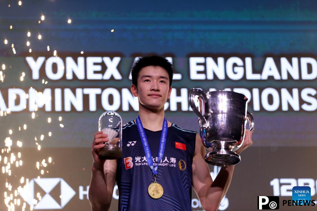 Debutant Li Shifeng crowned at All England Badminton Open