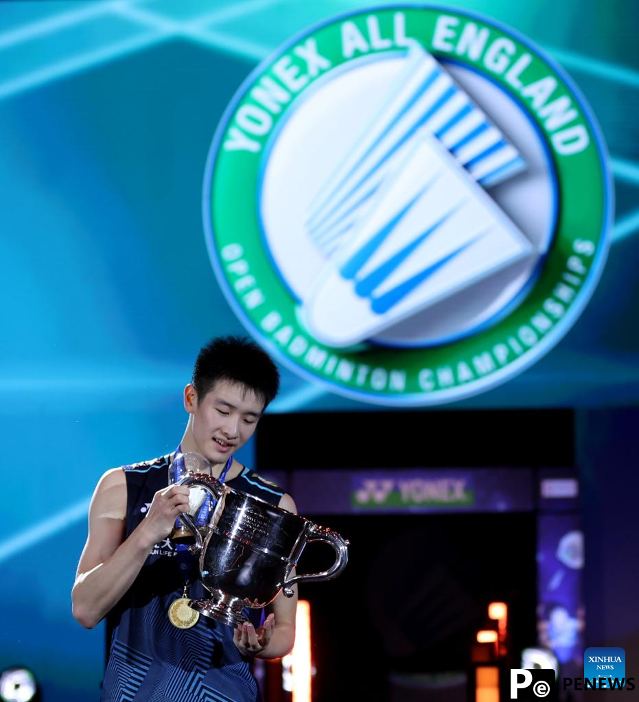 Debutant Li Shifeng crowned at All England Badminton Open