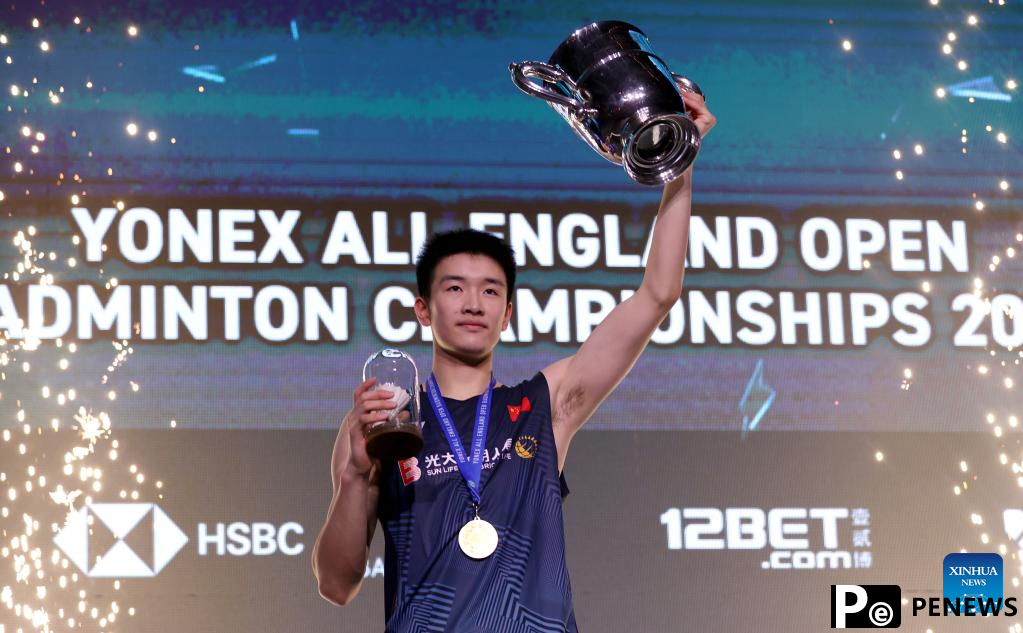 Debutant Li Shifeng crowned at All England Badminton Open