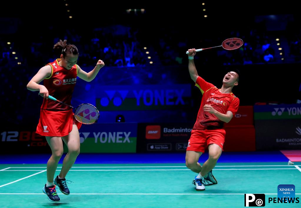 Zheng Siwei, Huang Yaqiong win gold of mixed doubles at All England Open Badminton Championships