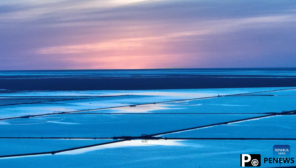 Scenery of Qairhan salt lake in Golmud, NW China