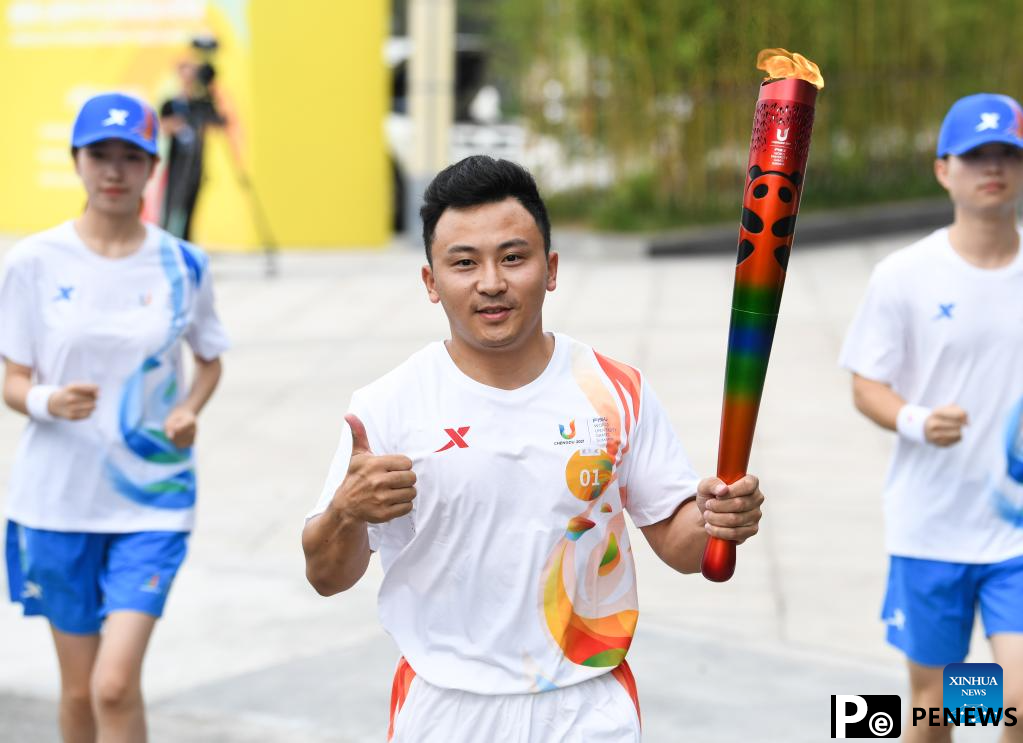 Chengdu Universiade torch relay held in Yibin