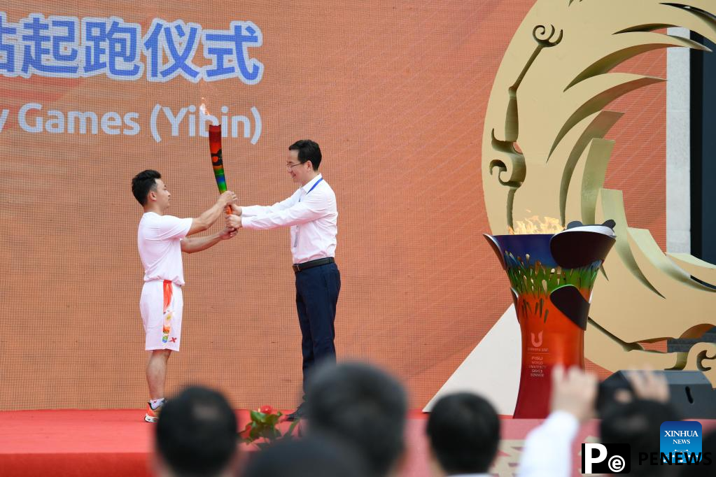 Chengdu Universiade torch relay held in Yibin