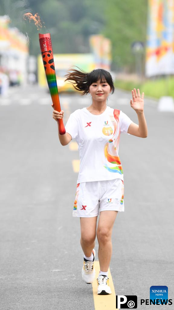 Chengdu Universiade torch relay held in Yibin