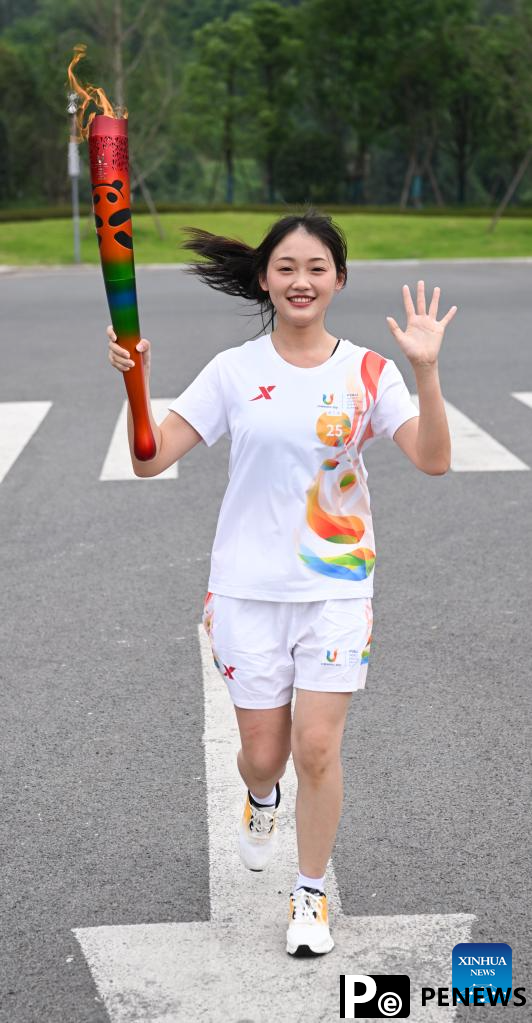 Chengdu Universiade torch relay held in Yibin