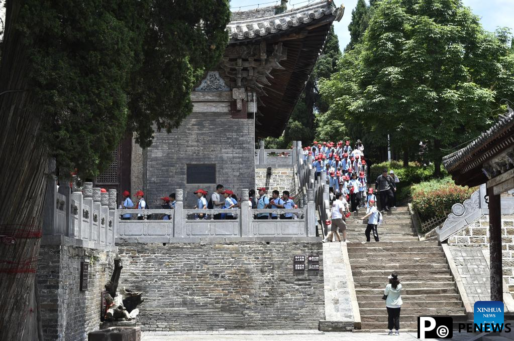 Scenery of Wangwu Mountain scenic spot in Jiyuan, C China