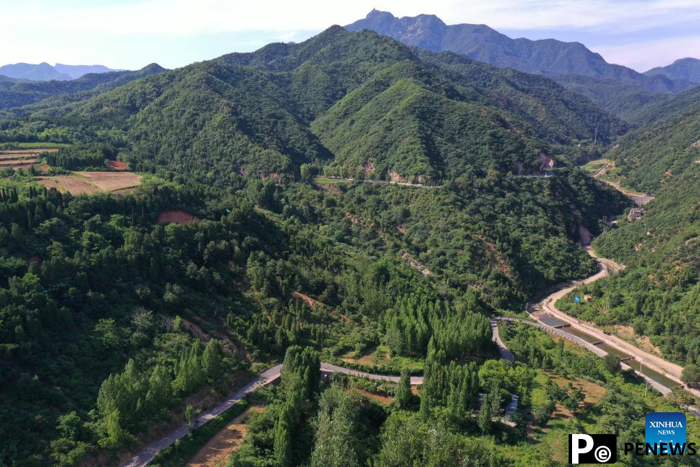 Scenery of Wangwu Mountain scenic spot in Jiyuan, C China