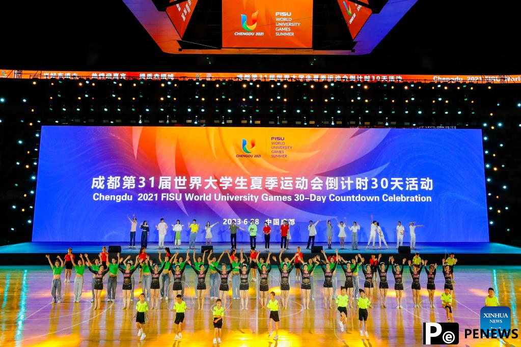 In pics: ceremony for 30-day countdown to Chengdu Universiade