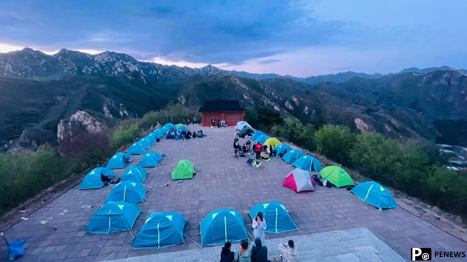 Camping on the Great Wall of China