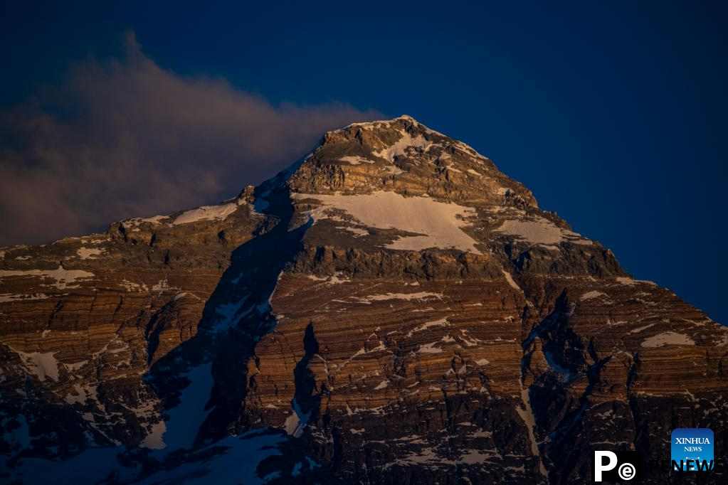 Scenery of Mount Qomolangma in SW China