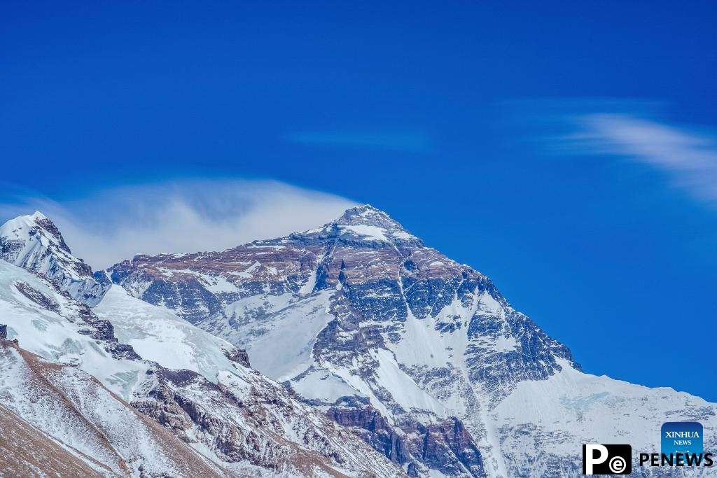 Scenery of Mount Qomolangma in SW China