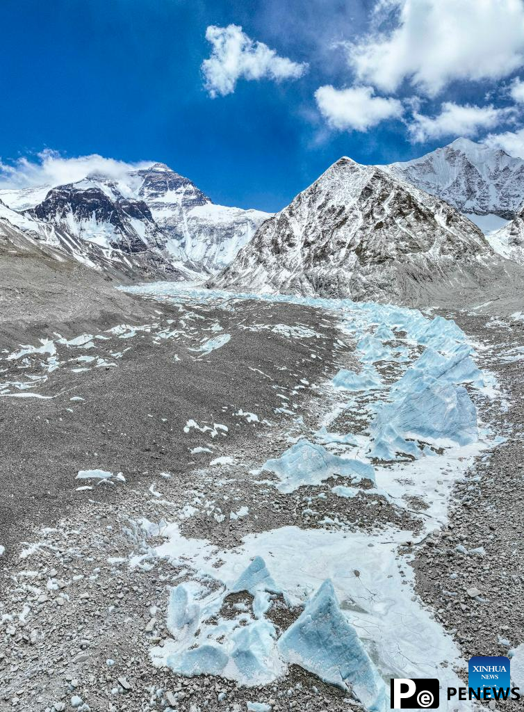 Scenery of Mount Qomolangma in SW China