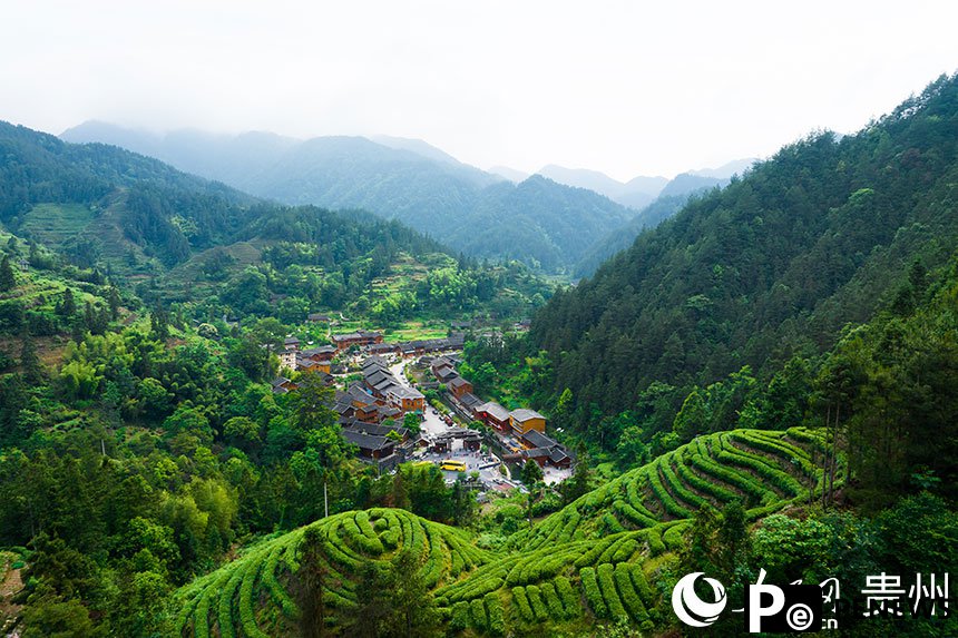 Traditional mountainous village in SW China