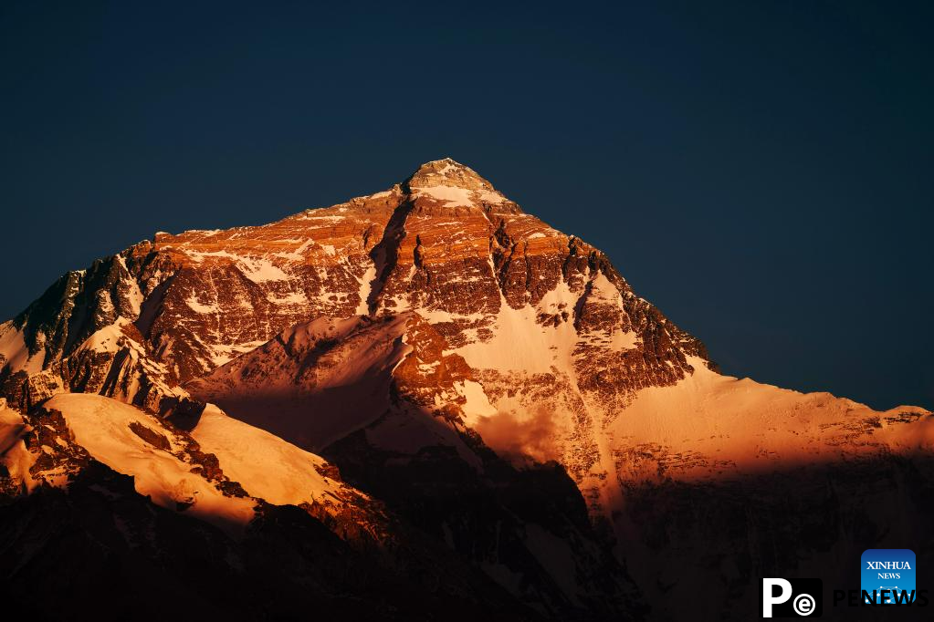 View of Mount Qomolangma in SW China