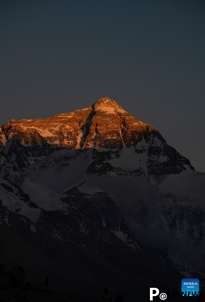 View of Mount Qomolangma in SW China