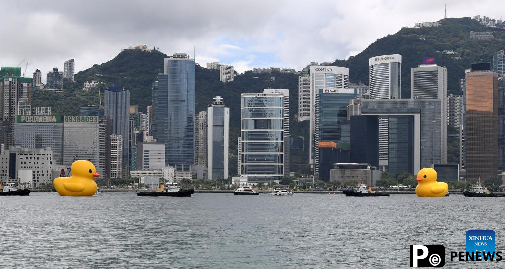 Hong Kong welcomes back its favorite giant rubber ducks after 10 years