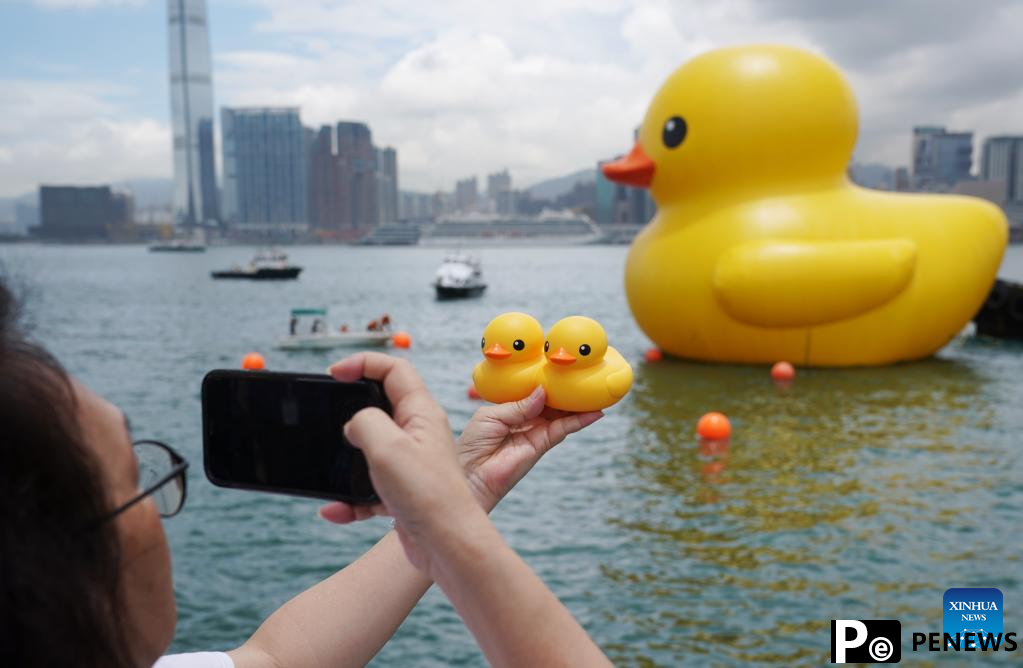 Hong Kong welcomes back its favorite giant rubber ducks after 10 years