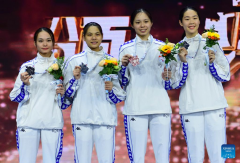 Highlights of women's foil team final at Asian Fencing Championships