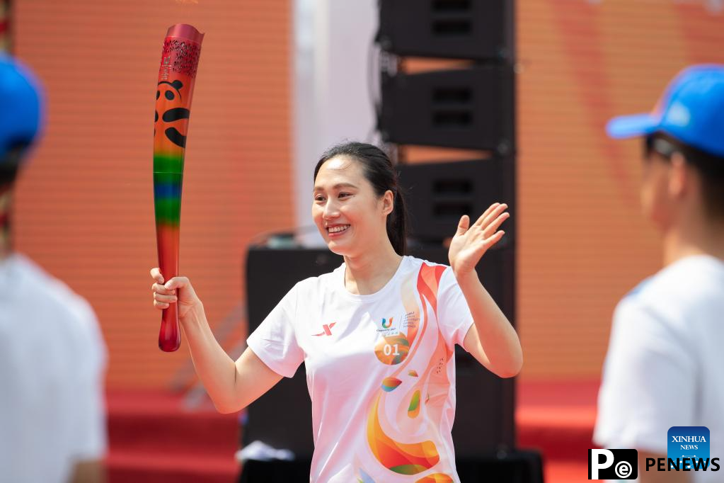 Chengdu Universiade torch relay held in Harbin