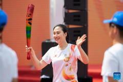 Chengdu Universiade torch relay held in Harbin