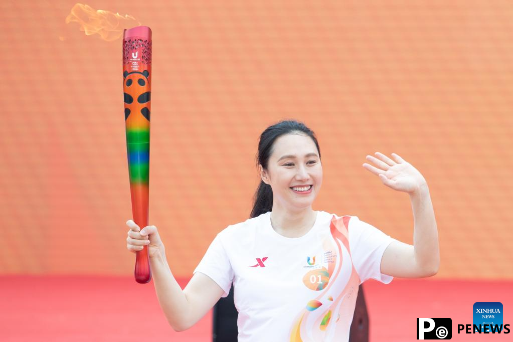 Chengdu Universiade torch relay held in Harbin