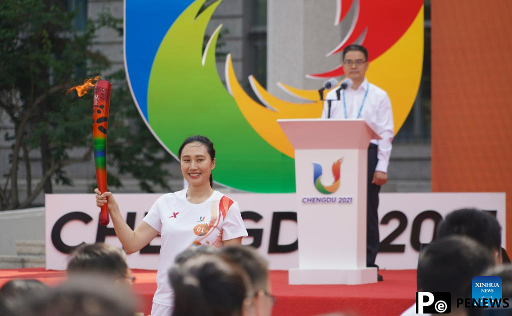 Chengdu Universiade torch relay held in Harbin