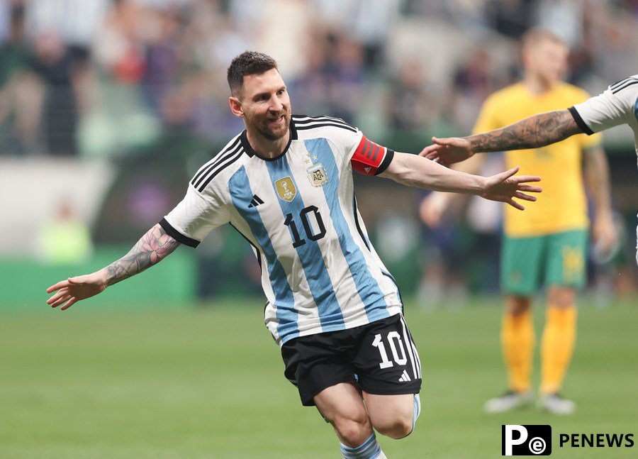 Messi scores as Argentina beat Australia at Beijing Workers
