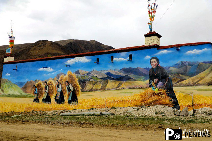 3D paintings add beauty to village in SW China