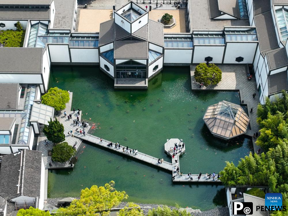 Aerial view of Suzhou, east China