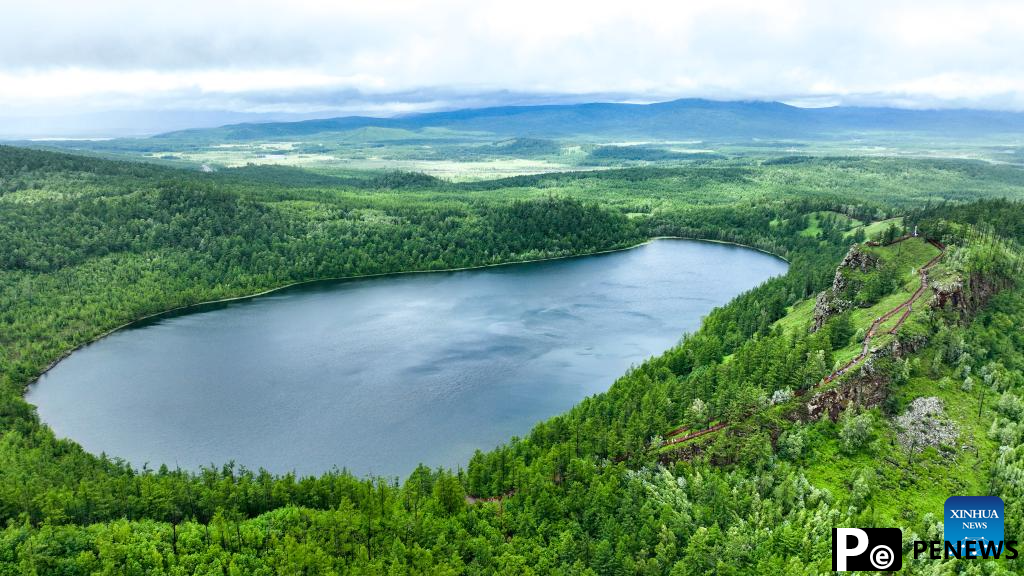 Scenery of Arxan National Forest Park in north China