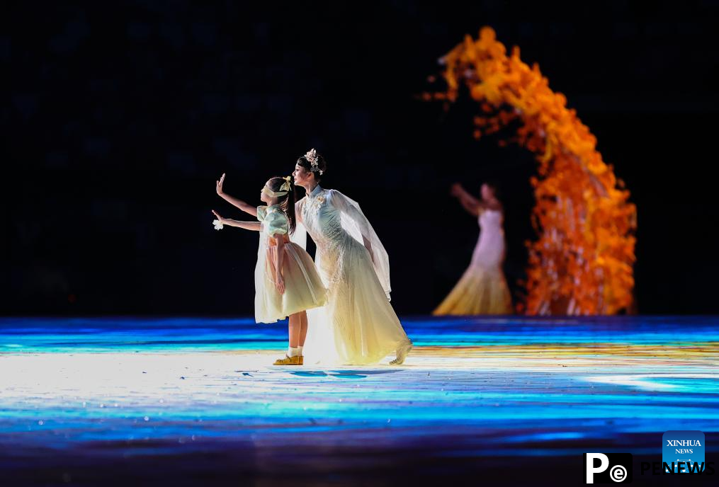 Artists perform during opening ceremony of 4th Asian Para Games in Hangzhou