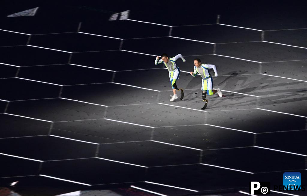 Artists perform during opening ceremony of 4th Asian Para Games in Hangzhou