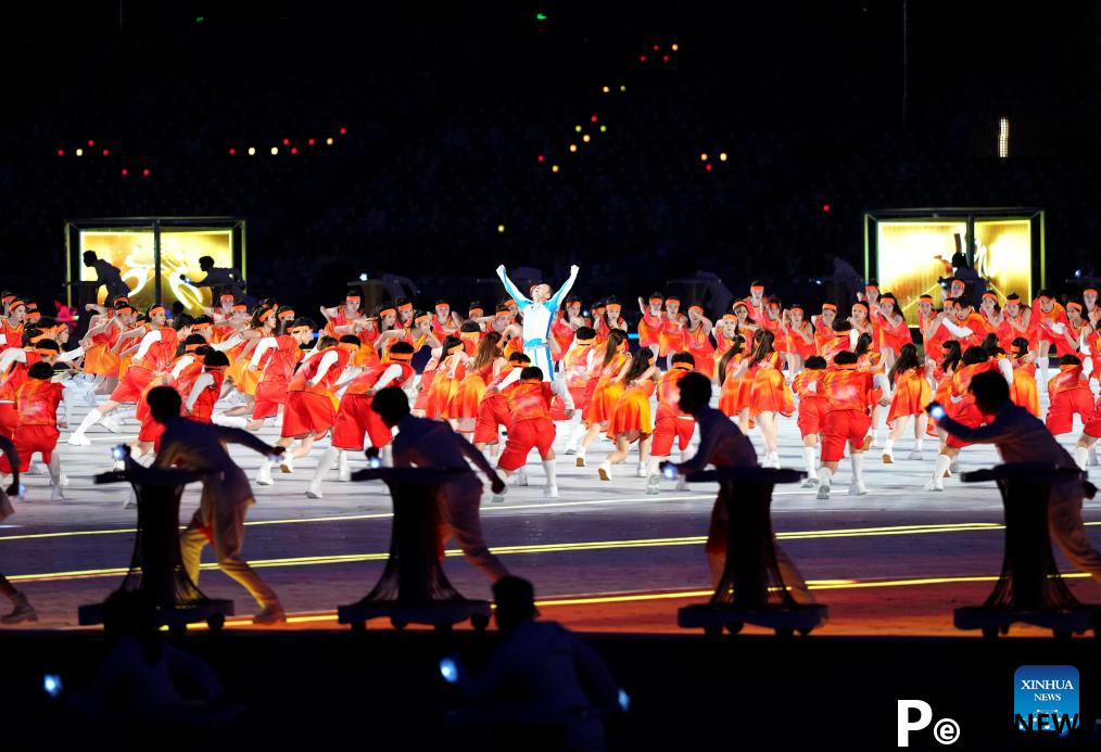 Artists perform during opening ceremony of 4th Asian Para Games in Hangzhou